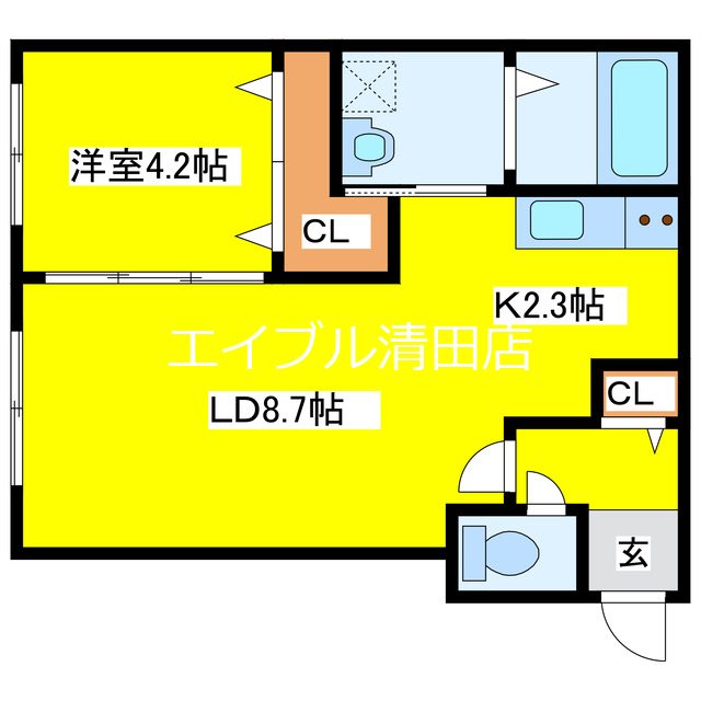 PRIOR北広島(プリオール) 間取り