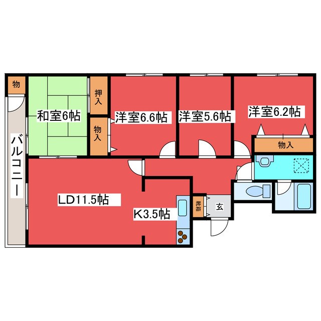 クレア月寒 間取り
