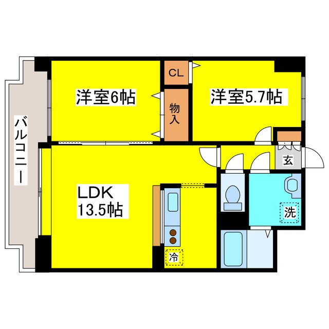 北海道札幌市東区北二十一条東１５丁目 間取り