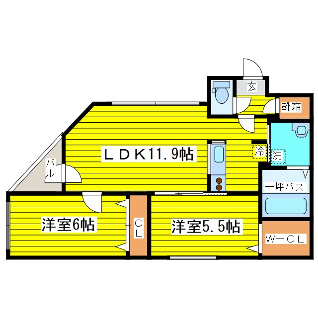 北海道札幌市東区北七条東５丁目 間取り