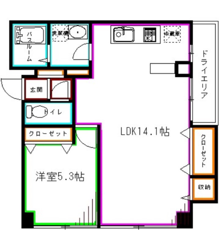 ナカフジハイム荻窪  間取り