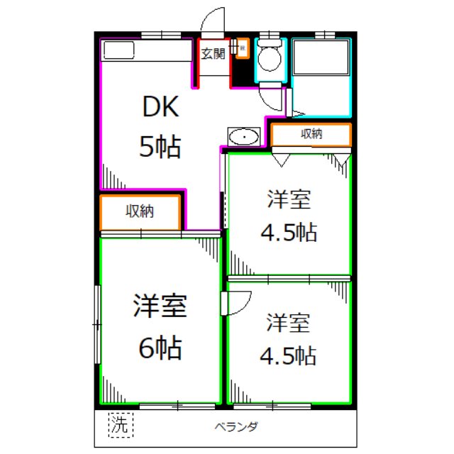 吉田第１マンション 間取り