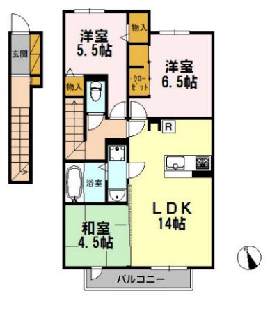 北野翠停Ⅱ 間取り