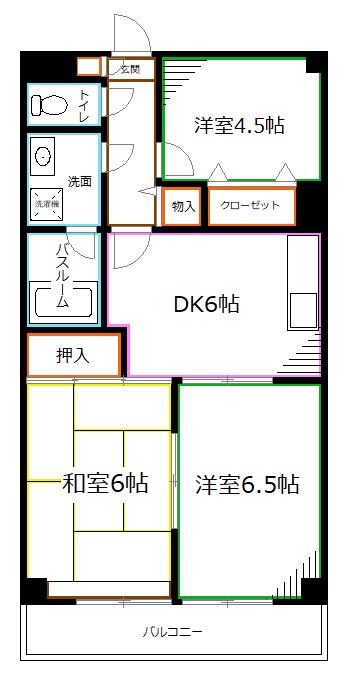 メルベーユ 間取り