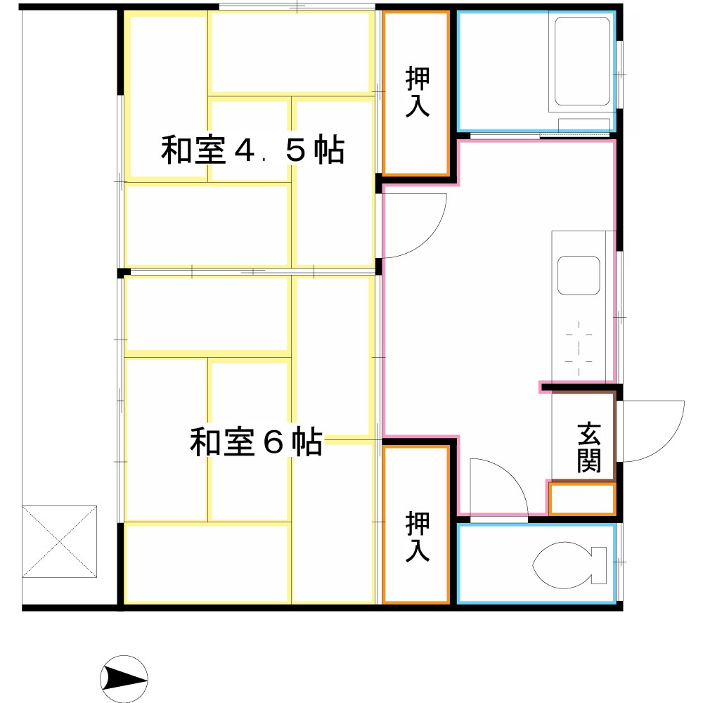 成塚アパート 間取り