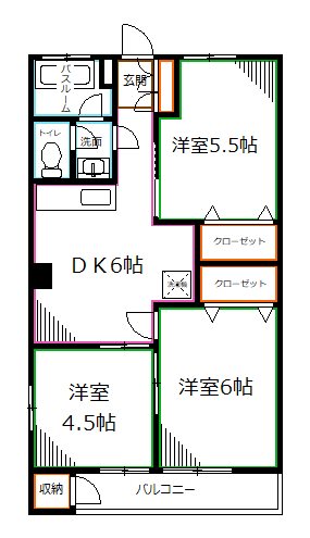 上水ハイツ 間取り