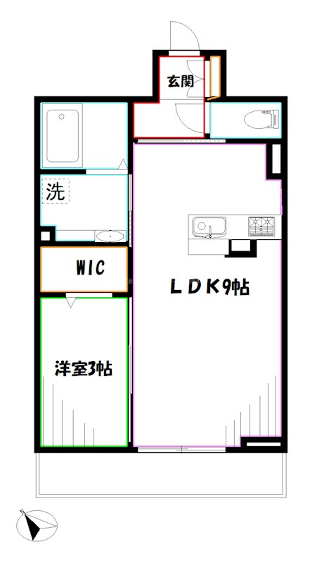 ソレール西久保 間取り