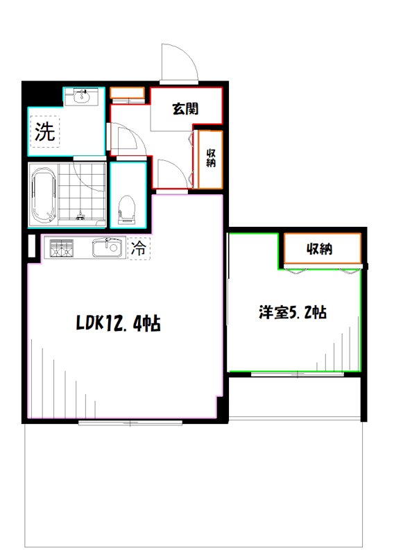 Papillon Sekimae 間取り