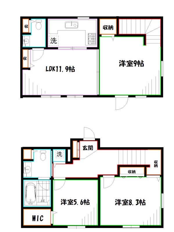 Philips Place House  間取り