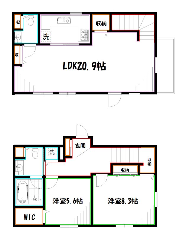 Philips Place House  間取り