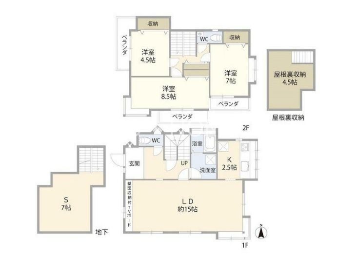 府中市新町3丁目戸建 間取り