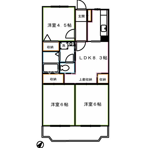 ソルジュ武蔵野Ｂ 間取り