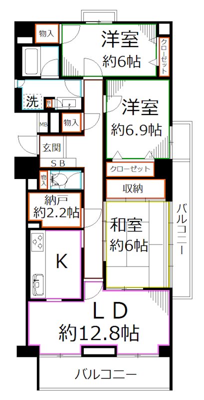 T's garden府中 間取り