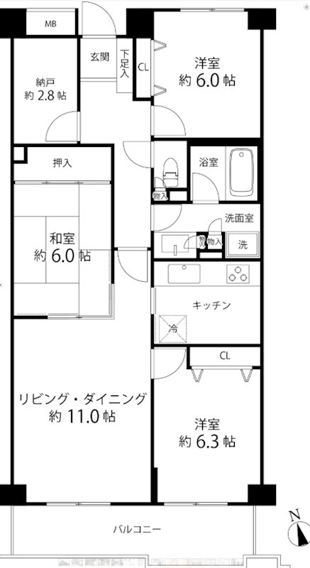 T's garden府中 間取り