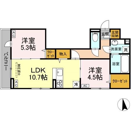 アセットコート貫井北町　A棟 間取り