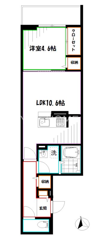 Asset-Court小金井本町　B棟  間取り