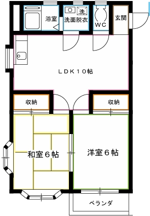 ヘリオス378八幡 間取り