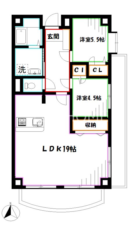 ネオアージュ三鷹 間取り