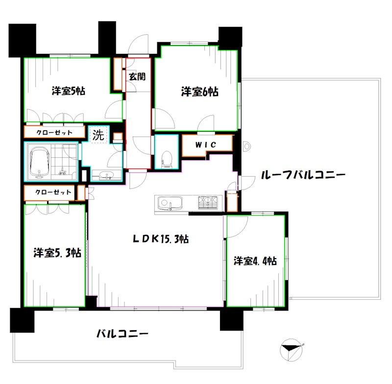 ルジェンテ武蔵野 間取り
