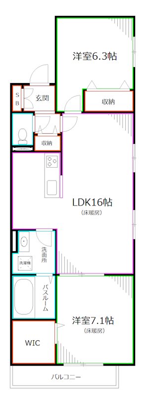Ｌｏｔｕｓ Ⅱ（仮称下井草４丁目計画） 間取り