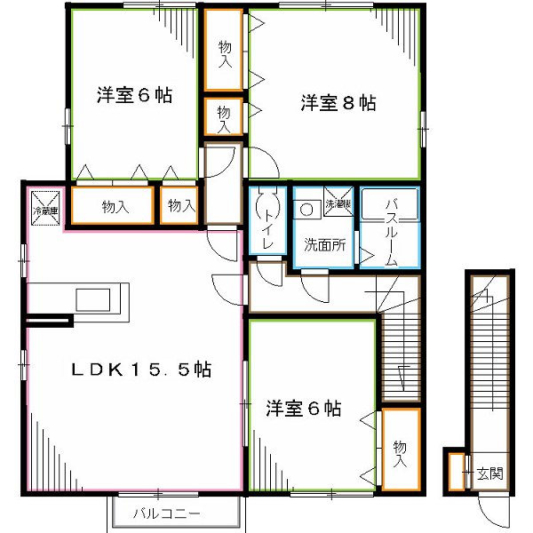 Ｇｒｅｅｎ　Ｓｏｕｔｈ 間取り