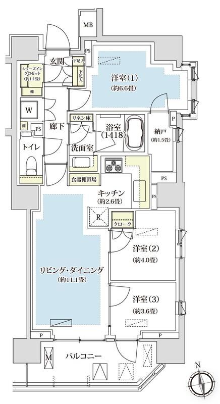 パークホームズ西荻窪アベニュー 間取り