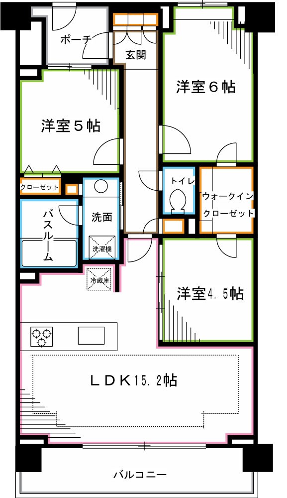 ソアラノーム荻窪天沼 間取り