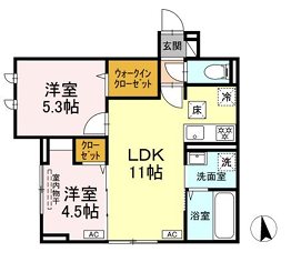 D-ROOM下連雀 間取り