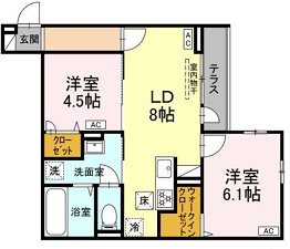 D-ROOM下連雀 間取り