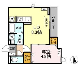 D-ROOM下連雀 間取り