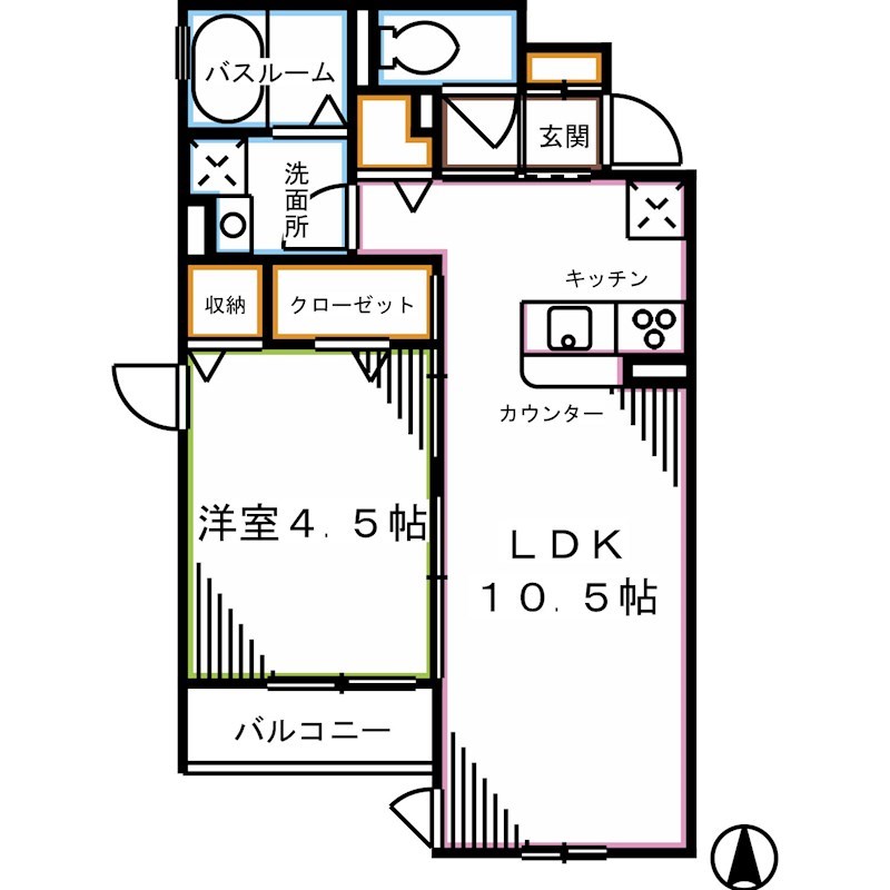 ブラン・ノワール 間取り