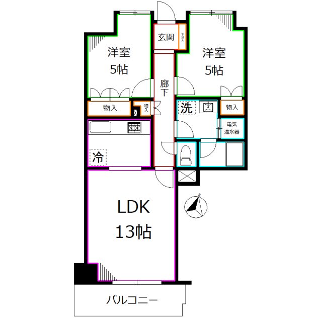 一橋学園ガーデニア 間取り図