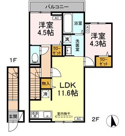 仮称　中町2丁目プロジェクト 間取り