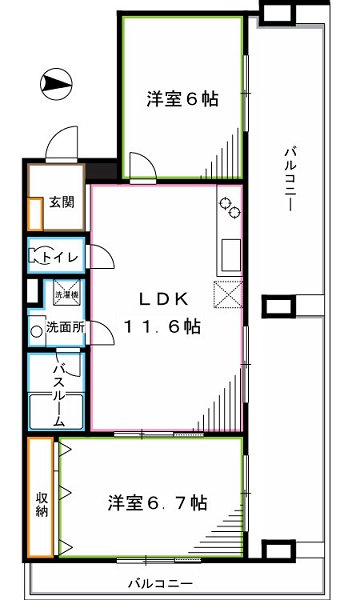 リベール荻窪 間取り