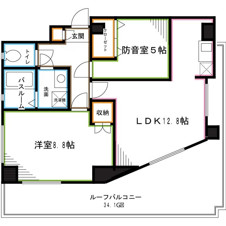 スタジオレジデンス杉並  間取り