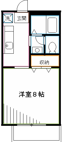 フラッツ夢夢　 間取り