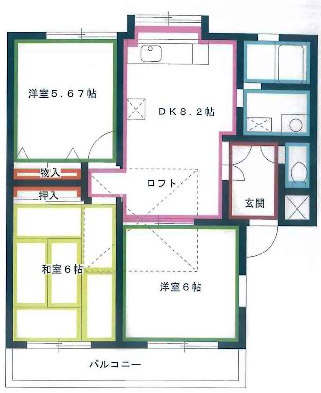 フォレスト深大寺Ａ号館 間取り