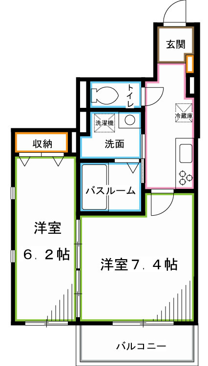 メゾンMUME  間取り