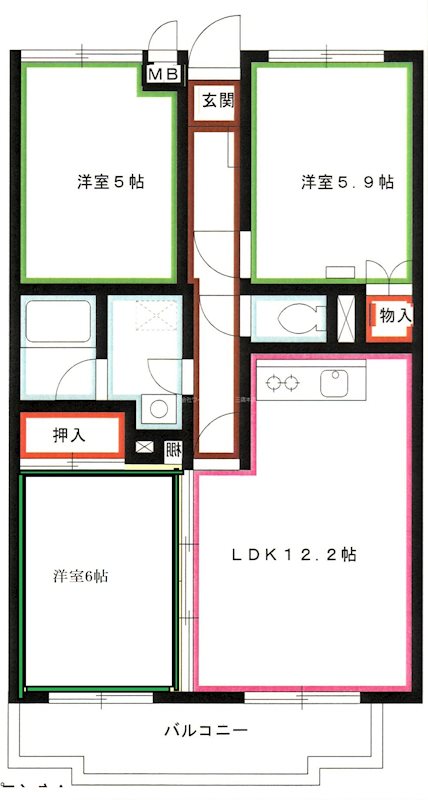 エスポワール小金井 間取り