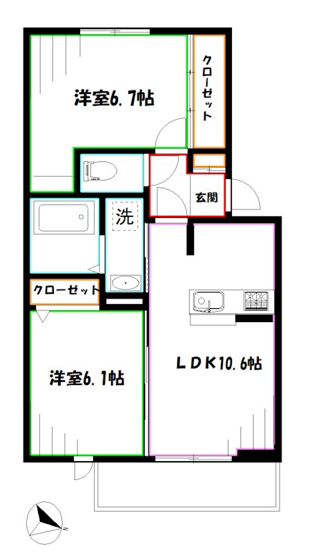 グリュックヴァーグ 間取り