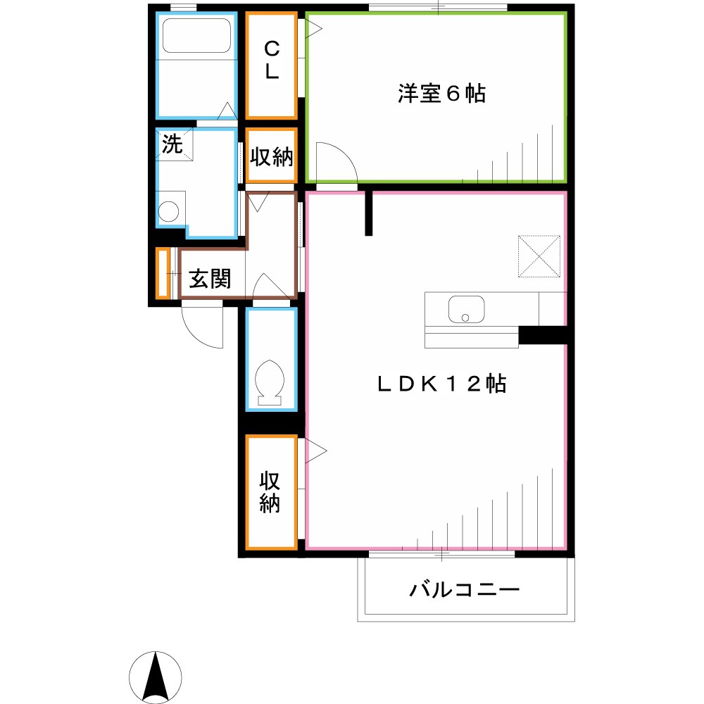 アンソレイエ 間取り