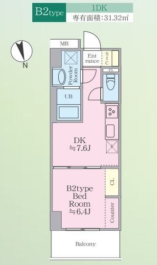 SUNBRIGHT OGIKUBO（サンブライトオギクボ） 間取り図