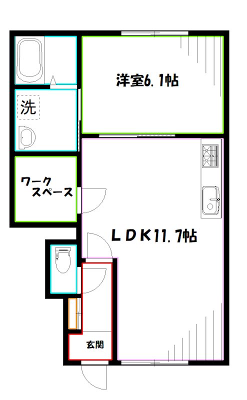グランシャンＴ・Ｓ 間取り