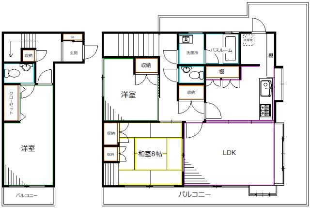 パークハイツ瀬戸  間取り