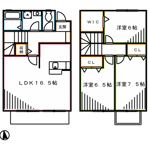 ルーチェガーデン A 間取り