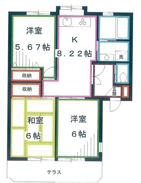 フォレスト深大寺Ａ号館 間取り