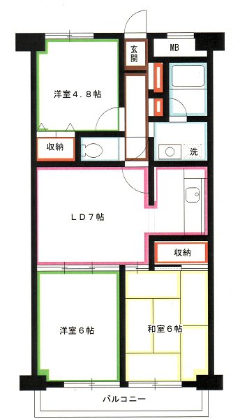 マ・メゾン２１ 間取り
