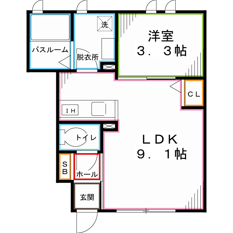 Ｐｅａｋ　Ａｖｅｎｕｅ　Ｍｅｅ 間取り