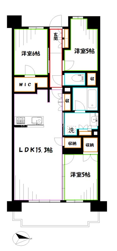 プラウドシティ吉祥寺  間取り