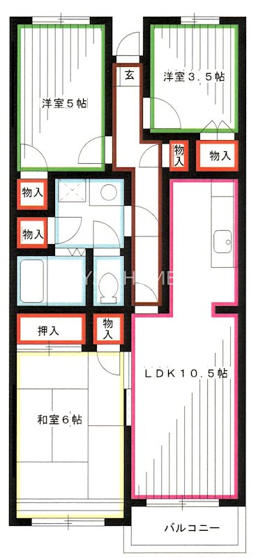 サンフラットむさしの 間取り